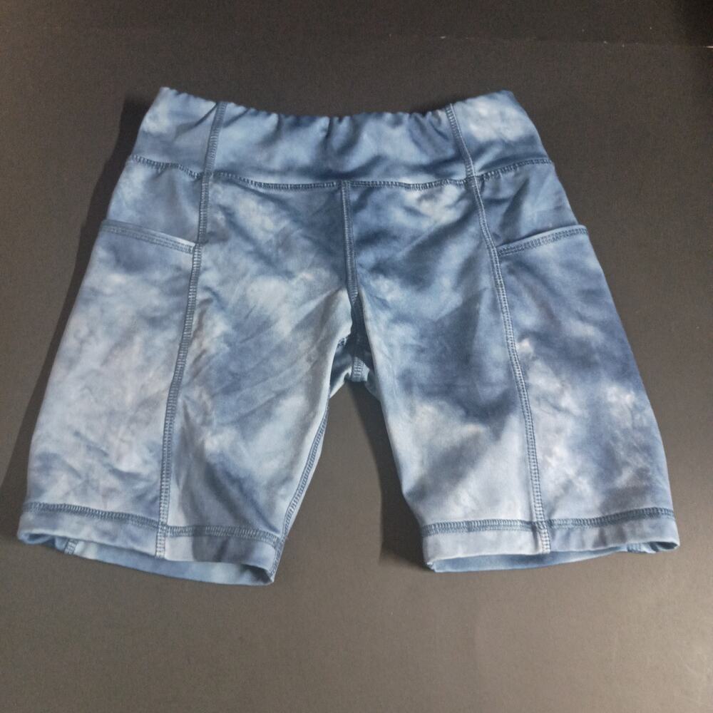 Girl's Athletic Works Bike Shorts - Size M, Blue - Comfortable & Stretchy